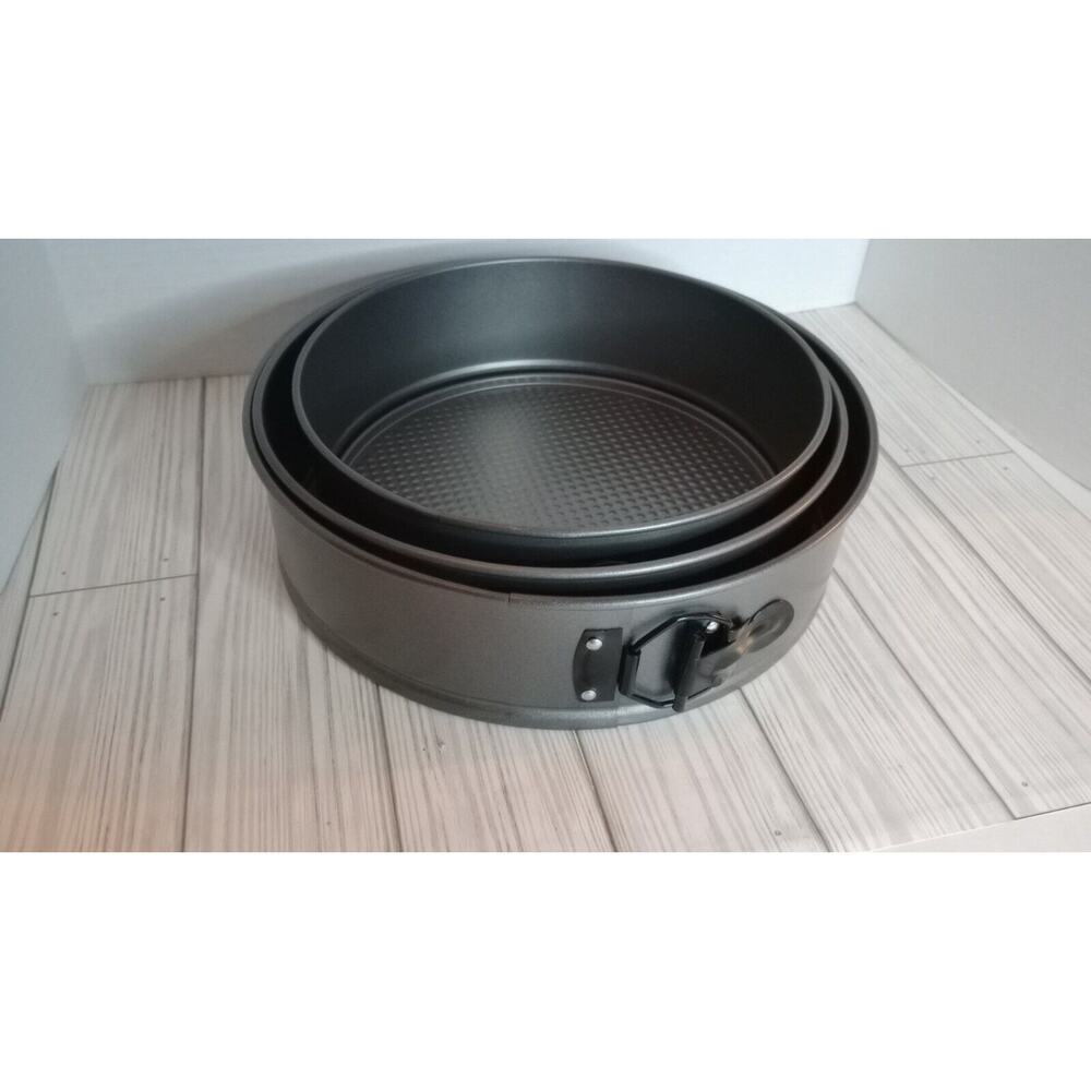 Set Of 3 Nesting Spring Form Round Cake Pans Unbranded - Picture 6 of 13